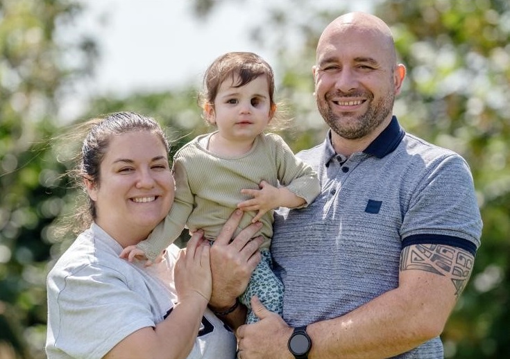 Nuala with her parents