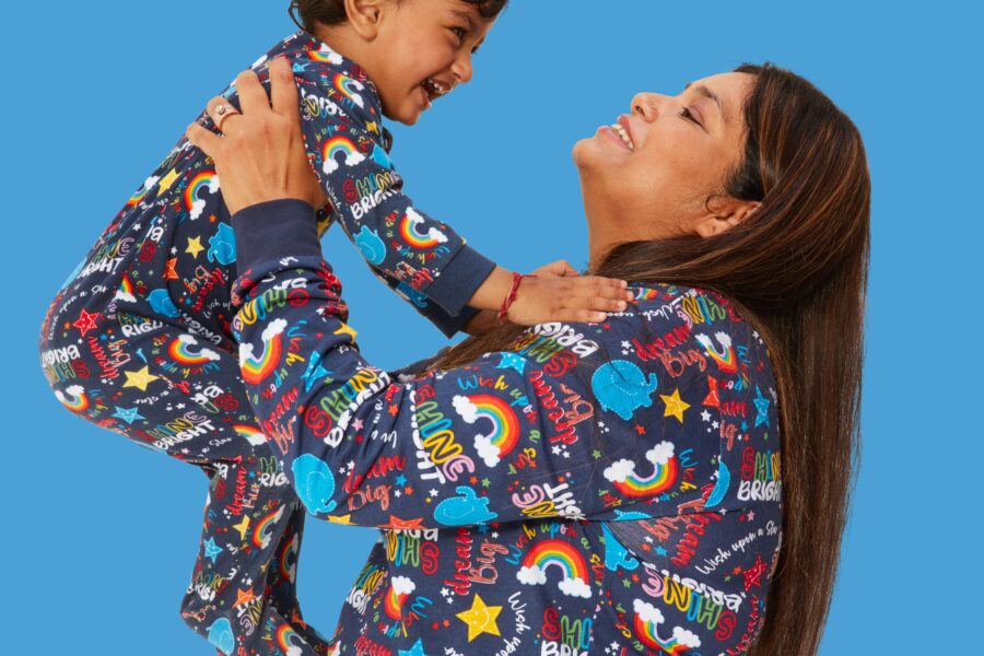 mother and child in Alder Hey Matalan pyjamas