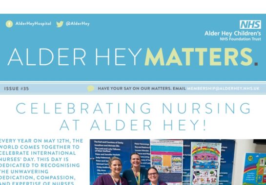 Alder Hey Matters Newsletter August 2024 screenshot