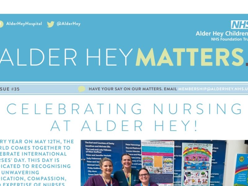 Alder Hey Matters Newsletter August 2024 screenshot