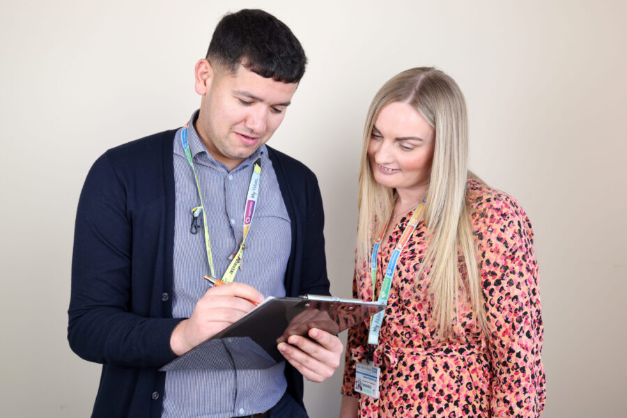 Two Alder Hey colleagues