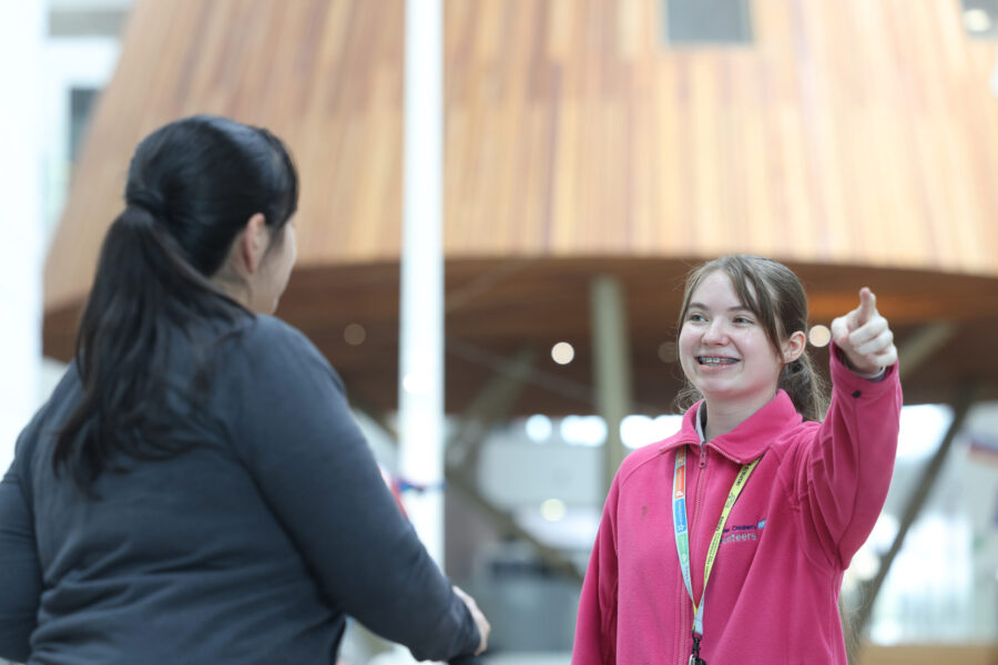 A volunteer at Alder Hey